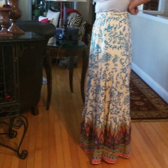 Free People Boho long Maxi skirt - Picture 7 of 8